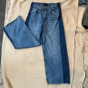 GAP Two-Tone Blue Straight Leg Jeans